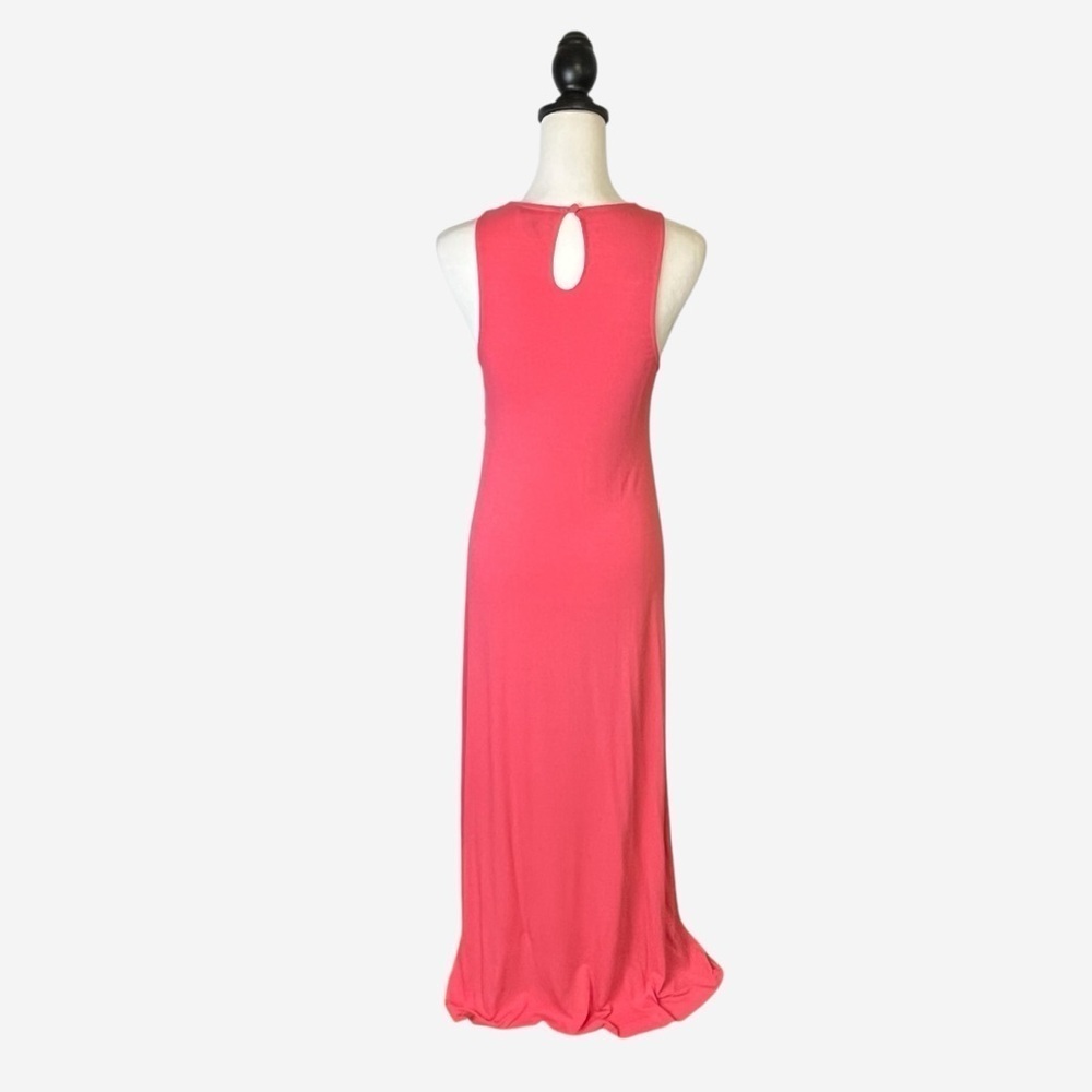 Tommy Bahama Tambour Crochet Neck Maxi Dress Coral Medium M - Picture 6 of 11